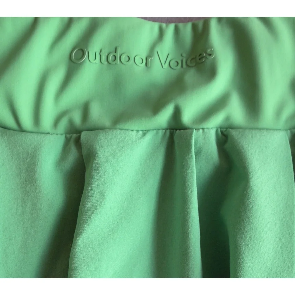 Outdoor Voices Court Skort Mint Green Pleated Athletic Tennis/Golf Skirt Size XL